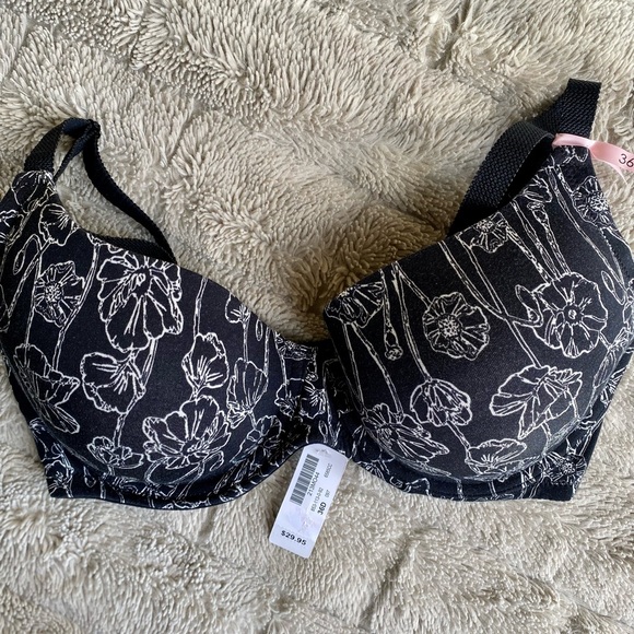 la Vie en Rose Black and White underwire Bra - Picture 4 of 9